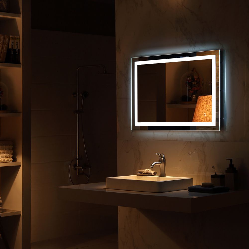 Ktaxon Anti Fog Led Backlit Mirror Illuminated Wall Mirror Bathroom Within Back Lit Oval Led Wall Mirrors (Photo 8 of 15)