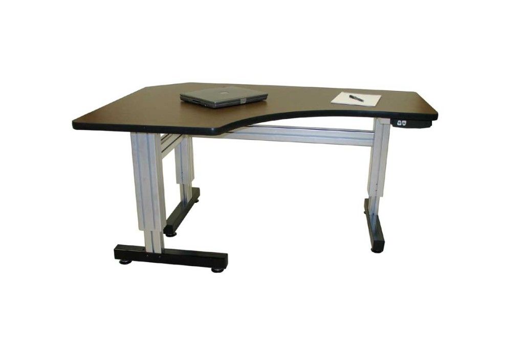 L Shaped Corner Electric Adjustable Height Desk – Ergosource With Regard To Adjustable Electric Lift Desks (View 12 of 15)