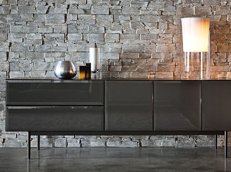 Lacquered Wooden Sideboard Morrison | Lacquered Sideboard – Minotti In Regarding Latest Cleveland Server (Photo 8 of 20)