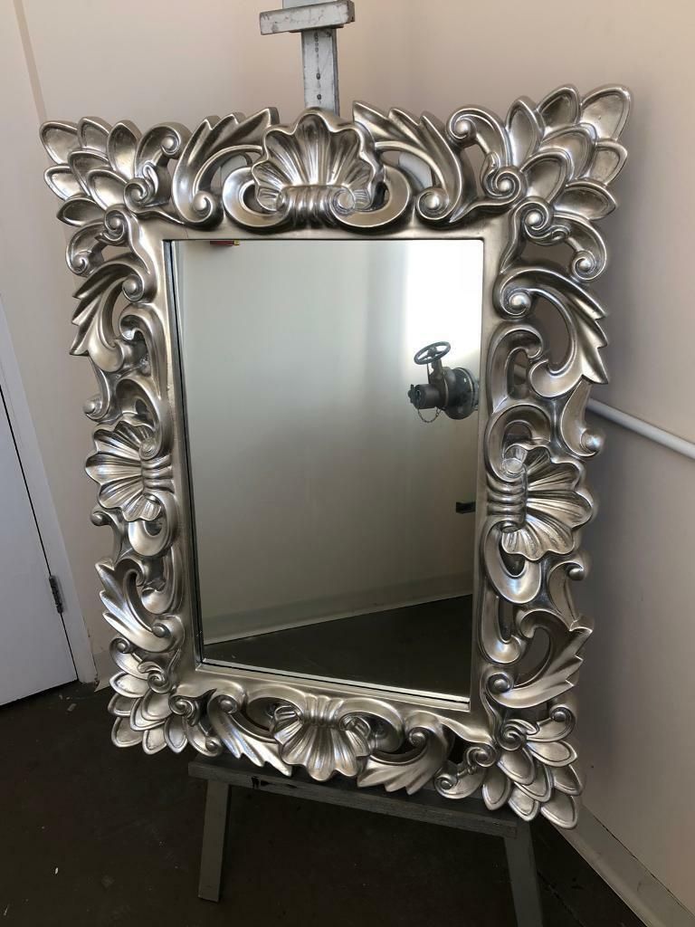 Large Ornate Silver Wall Mirror | In Brighton, East Sussex | Gumtree Intended For Wall Mirrors (View 13 of 15)