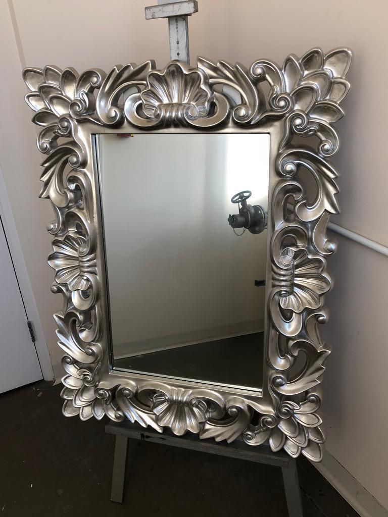 Large Ornate Silver Wall Mirror | In Brighton, East Sussex | Gumtree Pertaining To Wall Mirrors (View 13 of 15)