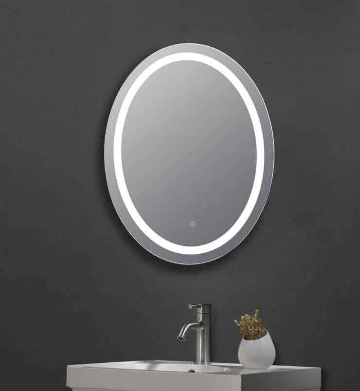 Led Mirror Oval Border Light – Otc Tiles & Bathroom Intended For Edge Lit Oval Led Wall Mirrors (View 8 of 15)
