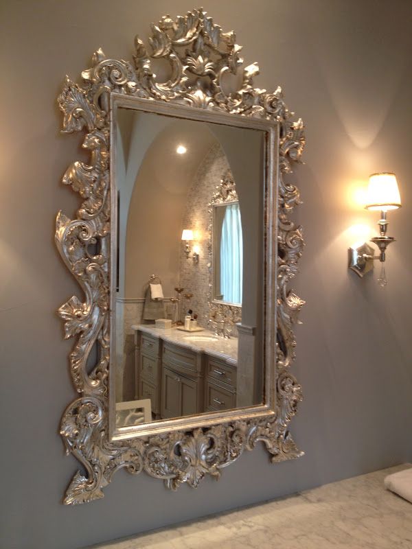 Linde Browning Design: Silver Leafed Mirrors Throughout Gold Leaf Metal Wall Mirrors (View 11 of 15)