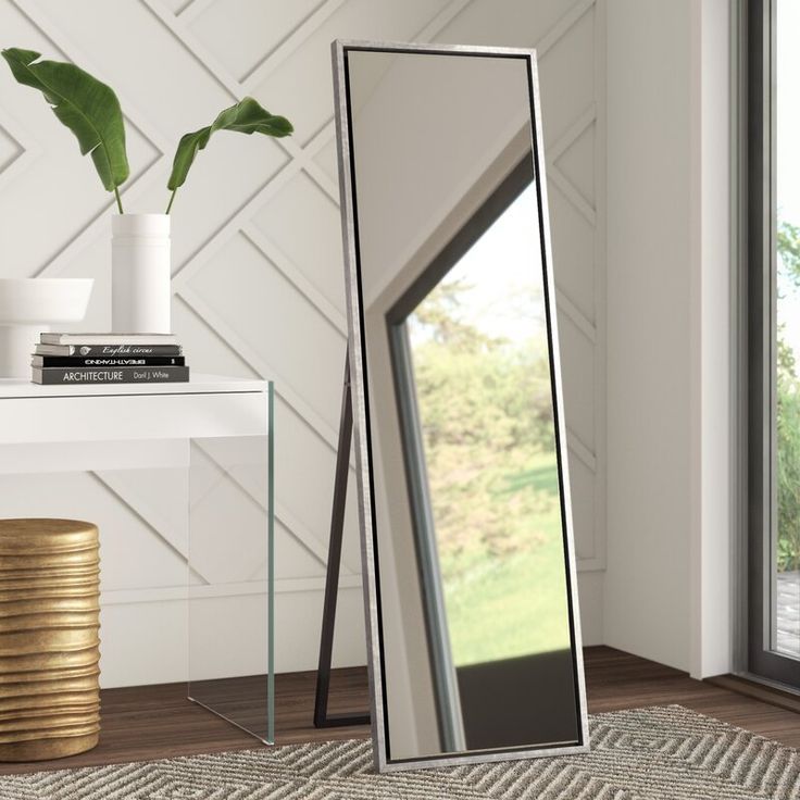 Loeffler Wood Framed Easel Free Standing Full Length Mirror & Reviews With Regard To Dedrick Decorative Framed Modern And Contemporary Wall Mirrors (Photo 8 of 15)