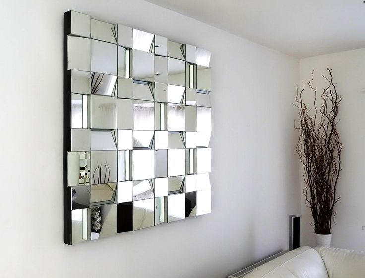 Long Decorative Mirror | Wall Mirrors Ikea, Decorative Bathroom Mirrors With Hussain Tile Accent Wall Mirrors (Photo 3 of 15)