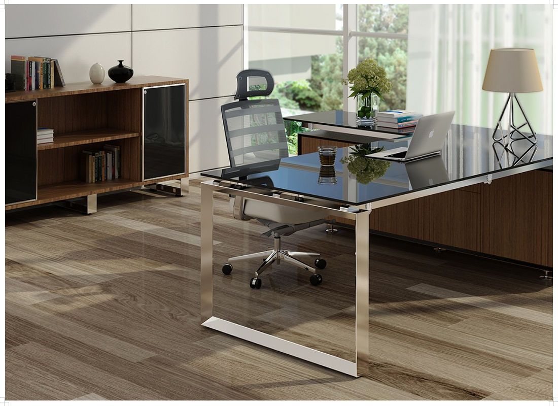 Luxury Executive Desk With Regard To Black Finish Modern Office Desks (View 8 of 15)