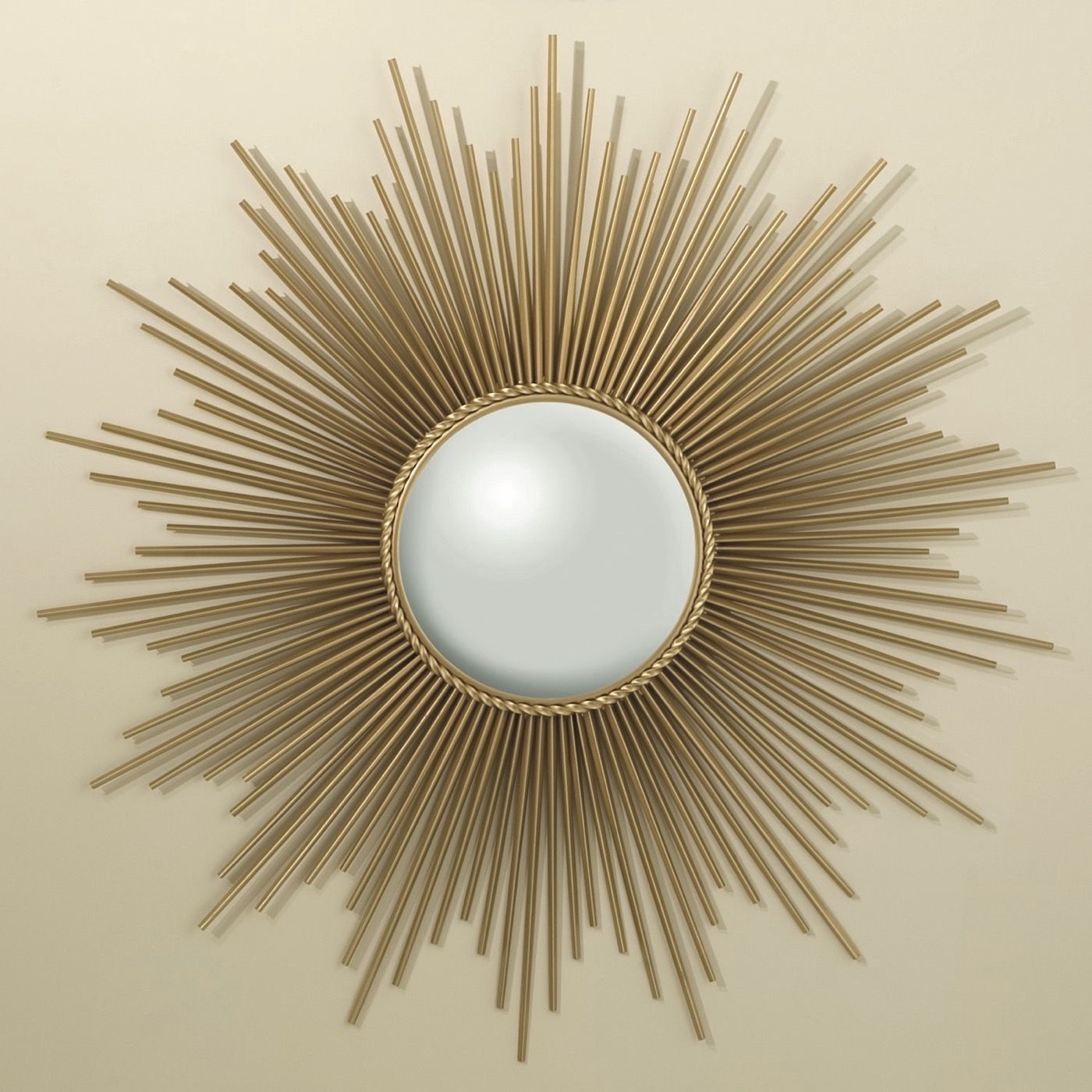 Majestic Sunburst Large Mirror | Brass | Plantation Design For Brass Sunburst Wall Mirrors (View 15 of 15)