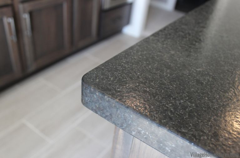 Matte Black Granite Counters In Brushed Finish Black Pearl | Wet Bar Regarding White Marble And Matte Black Desks (View 14 of 15)
