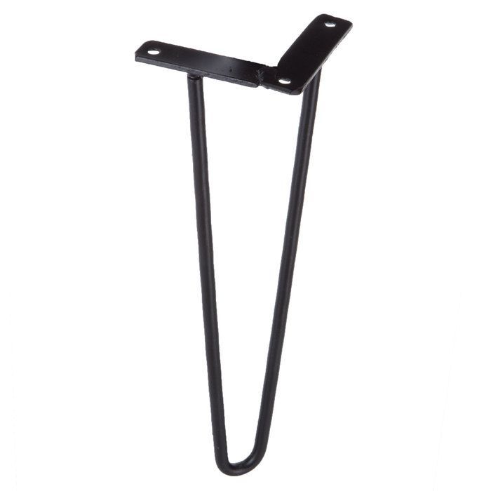 Matte Black Hairpin Metal Table Leg – Small | Hobby Lobby | 1484187 Within Matte Black Metal Desks (View 11 of 15)