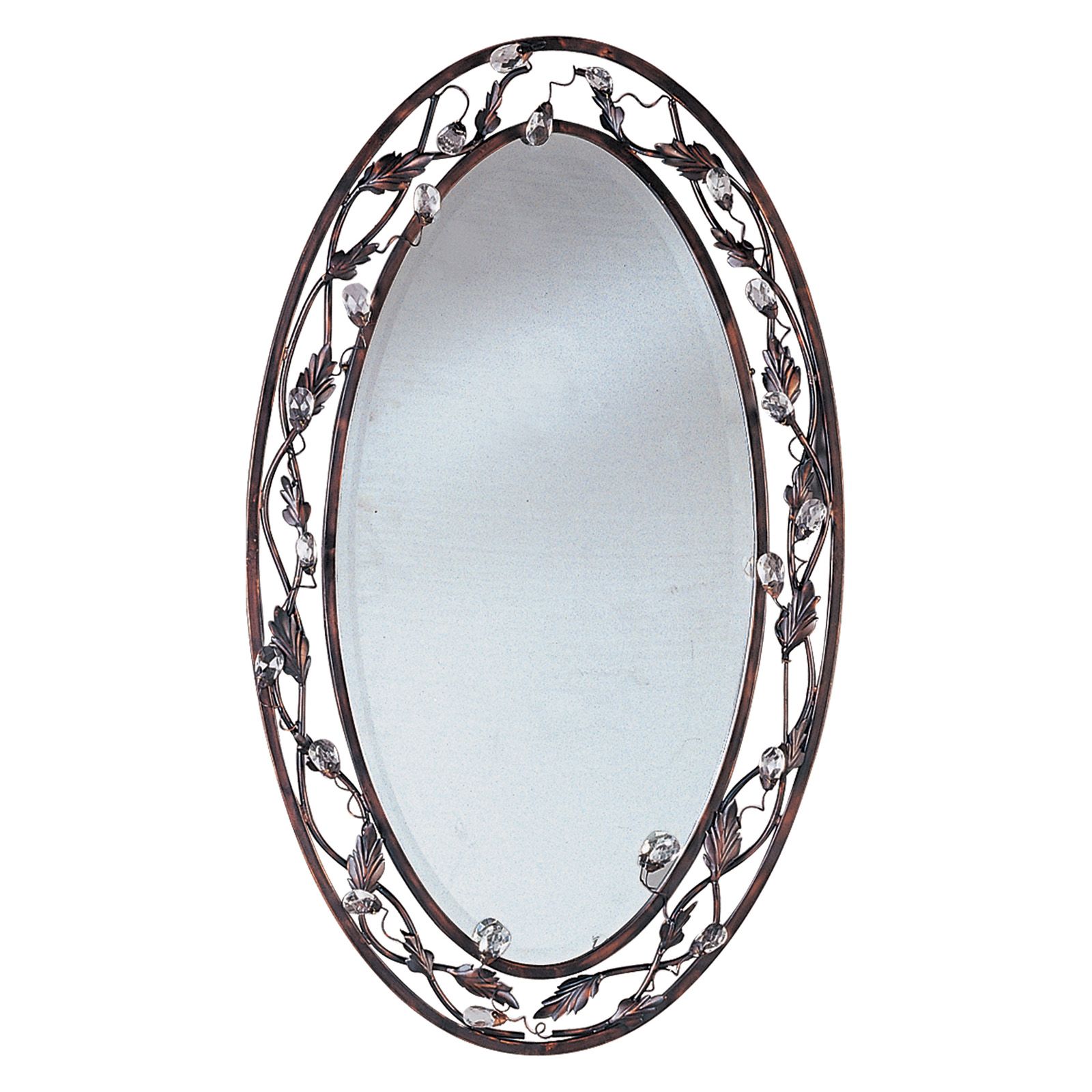 Maxim 2849oi Elegante Mirror – 20w In. Oil Rubbed Bronze At Hayneedle For Ceiling Hung Oiled Bronze Oval Mirrors (Photo 3 of 15)