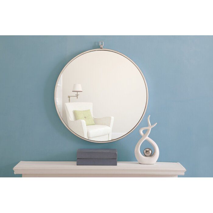 Mercury Row Yedinak Modern Distressed Accent Mirror & Reviews | Wayfair Intended For Mahanoy Modern And Contemporary Distressed Accent Mirrors (Photo 3 of 15)
