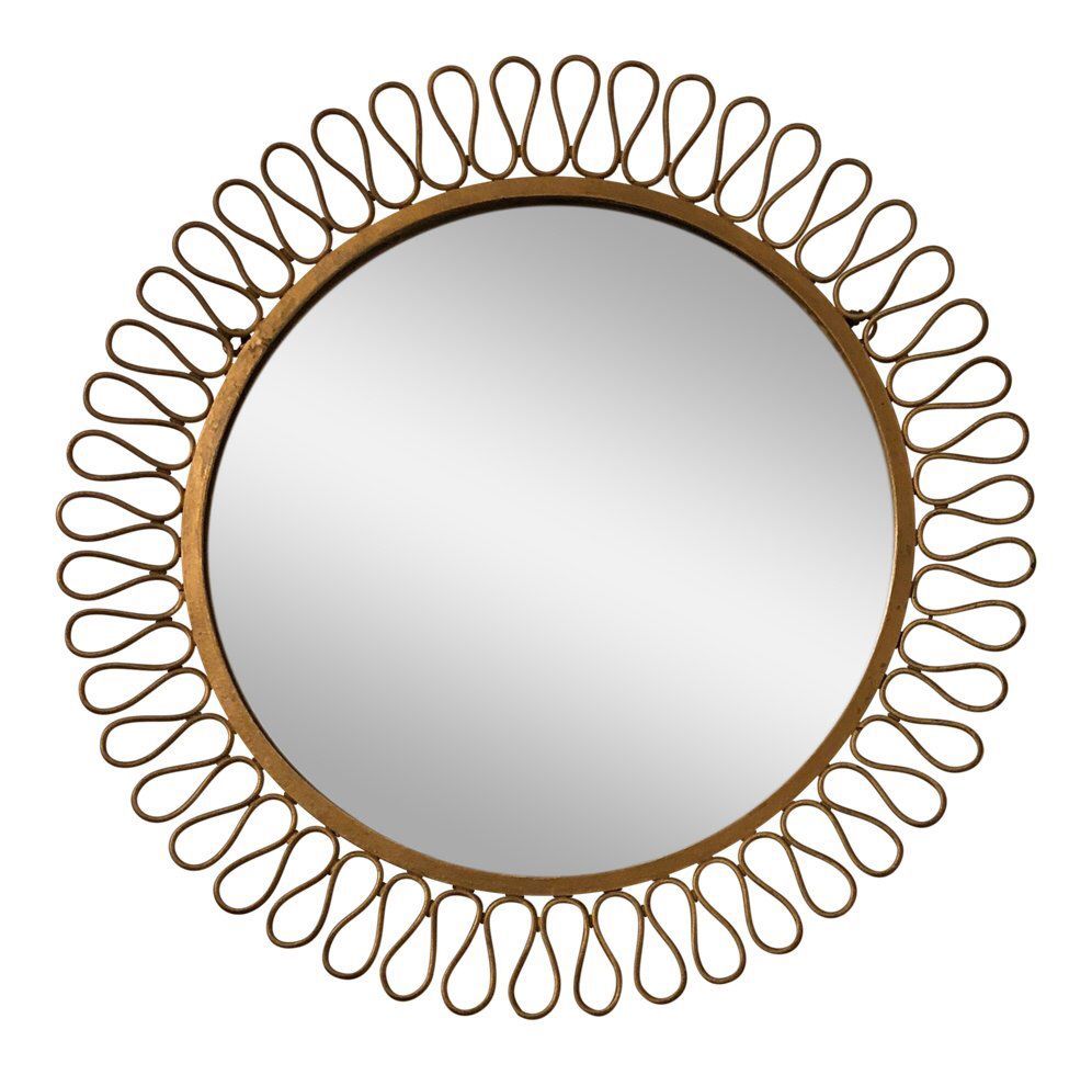 Mid Century Modern Salterini Ribbon Mirror | Mirror, Midcentury Modern Regarding Round Modern Wall Mirrors (View 10 of 15)