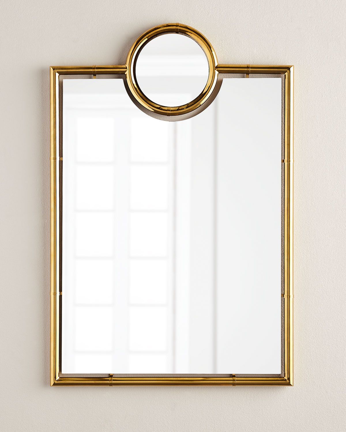 Minos Rectangular Wall Mirror | Neiman Marcus With Rectangular Grid Wall Mirrors (View 5 of 15)