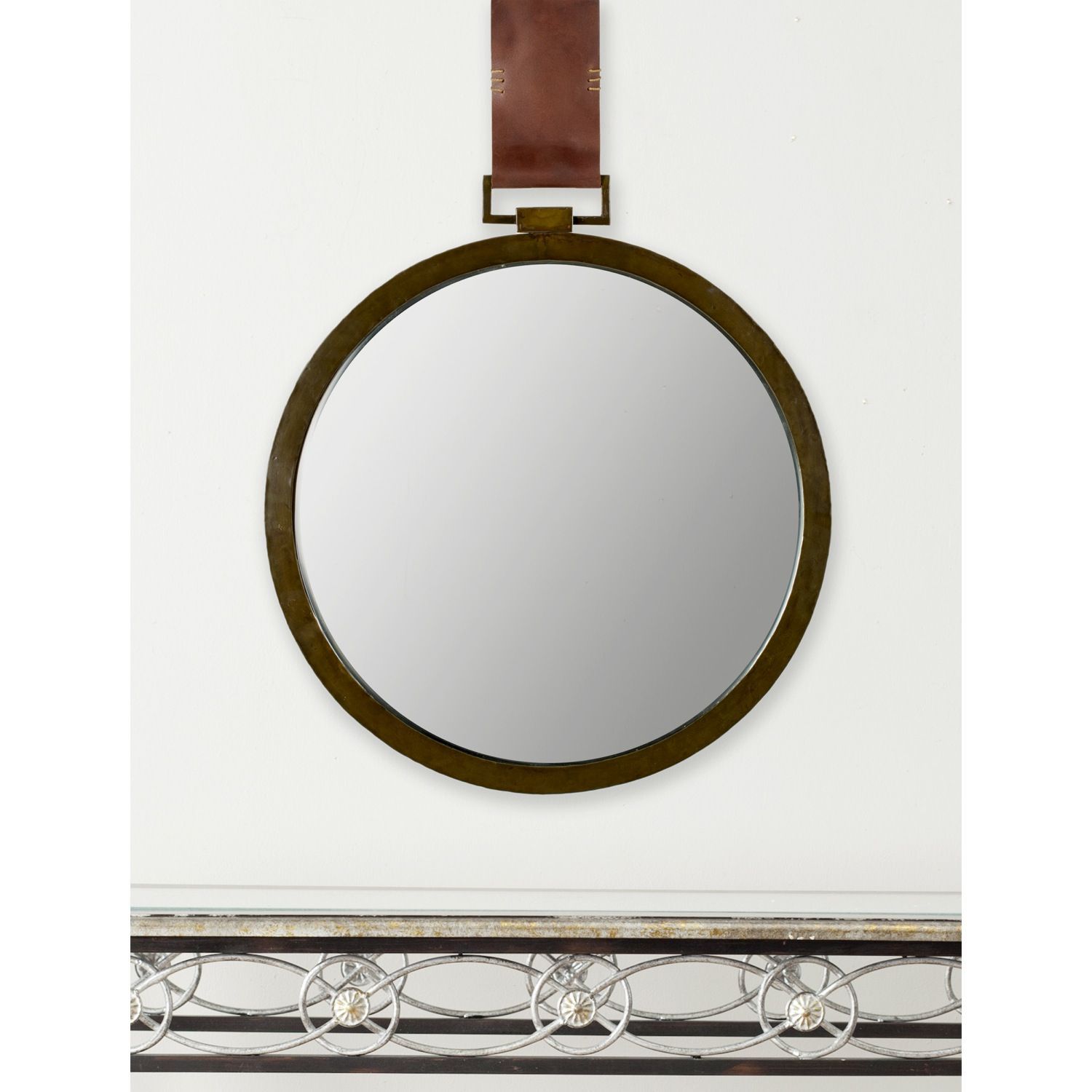 Mirrors | Mirrors With Leather Straps, Round Mirror Decor, Mirror Frames Intended For Brown Leather Round Wall Mirrors (View 2 of 15)