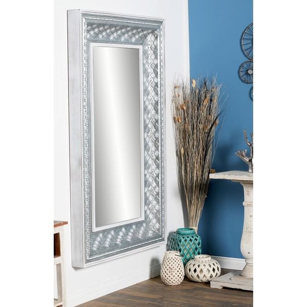 Modern 65 X 40 Inch Wood And Iron Rectangle Wall Mirrorstudio 350 Inside Natural Iron Rectangular Wall Mirrors (View 5 of 15)