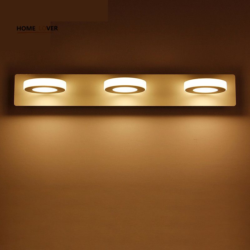 Modern Led Front Mirror Light Bathroom Makeup Wall Lamps Led Vanity For Front Lit Led Wall Mirrors (View 10 of 15)