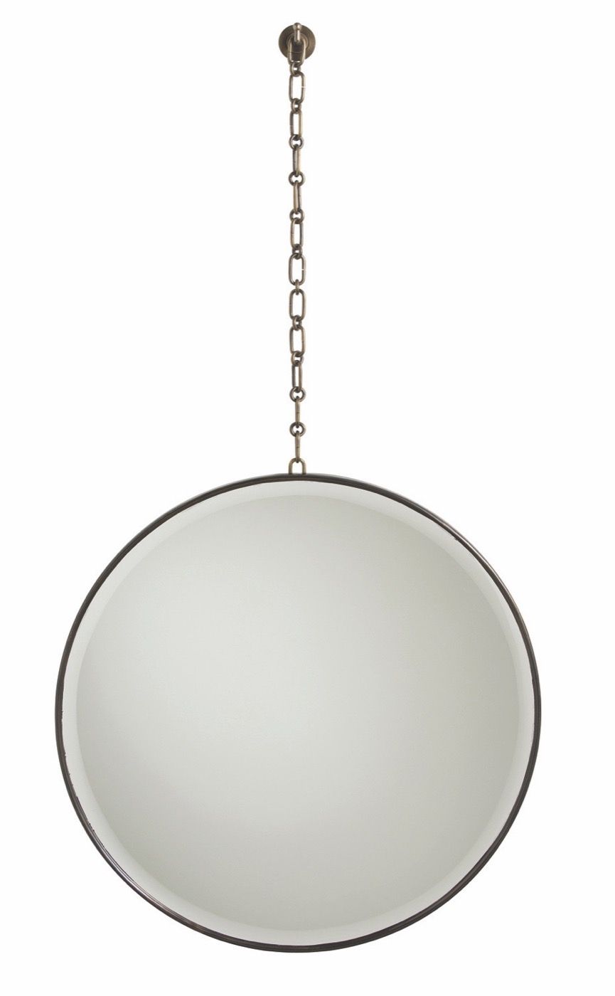 Myles Hanging Mirror | Antique Brass | Plantation Design For Ceiling Hung Oval Mirrors (View 4 of 15)