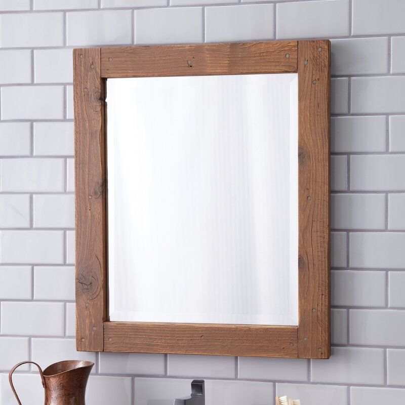 Native Trails Americana Traditional Beveled Bathroom Mirror | Wayfair With Hilde Traditional Beveled Bathroom Mirrors (View 14 of 15)