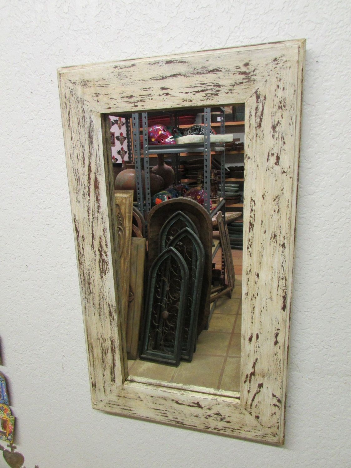 North Woods Rustic Mirror 20x34 Inches Handmade–wall Mirror Spanish Regarding Western Wall Mirrors (Photo 14 of 15)