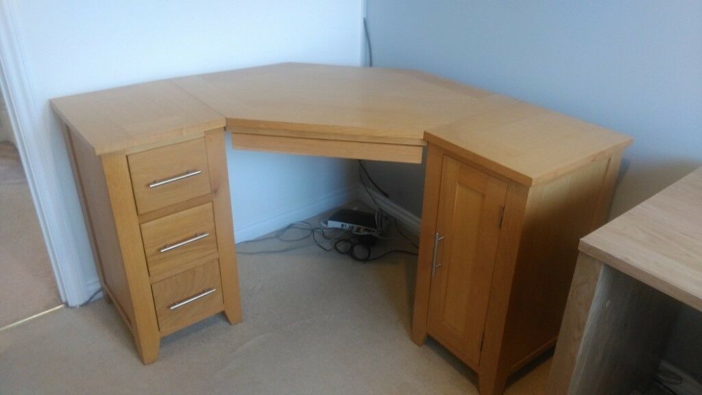 Oak Corner Computer Desk | In Bromsgrove, Worcestershire | Gumtree Intended For Oak Corner Computer Desks (View 4 of 15)