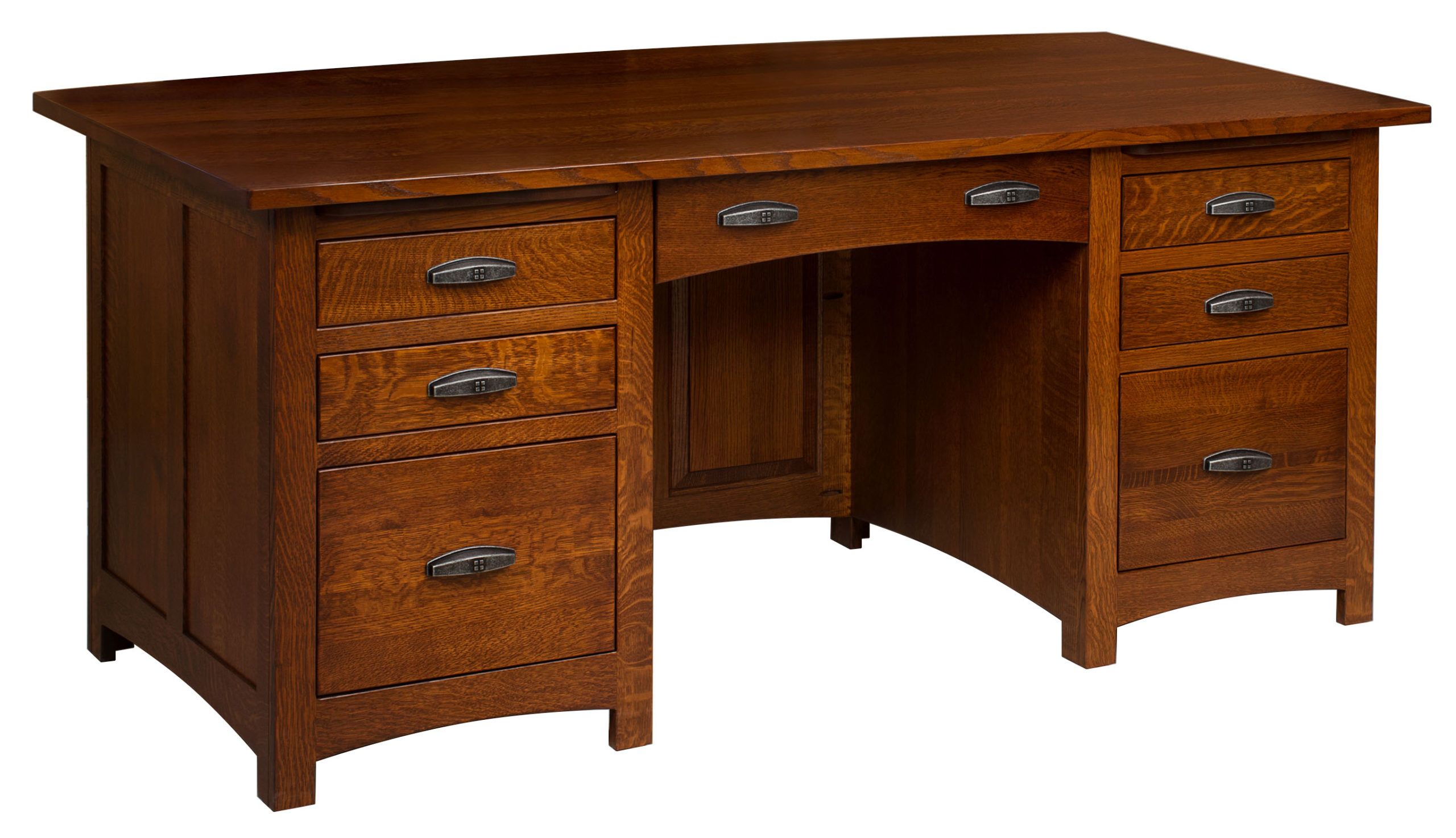 Oakwood Desk | Amish Solid Wood Desks | Kvadro Furniture Throughout Aged White Finish Wood Writing Desks (View 9 of 15)