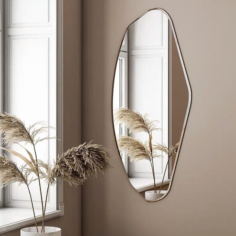 Odd Shaped Wall Mirrors – Wall Design Ideas Throughout Padang Irregular Wood Framed Wall Mirrors (View 8 of 15)