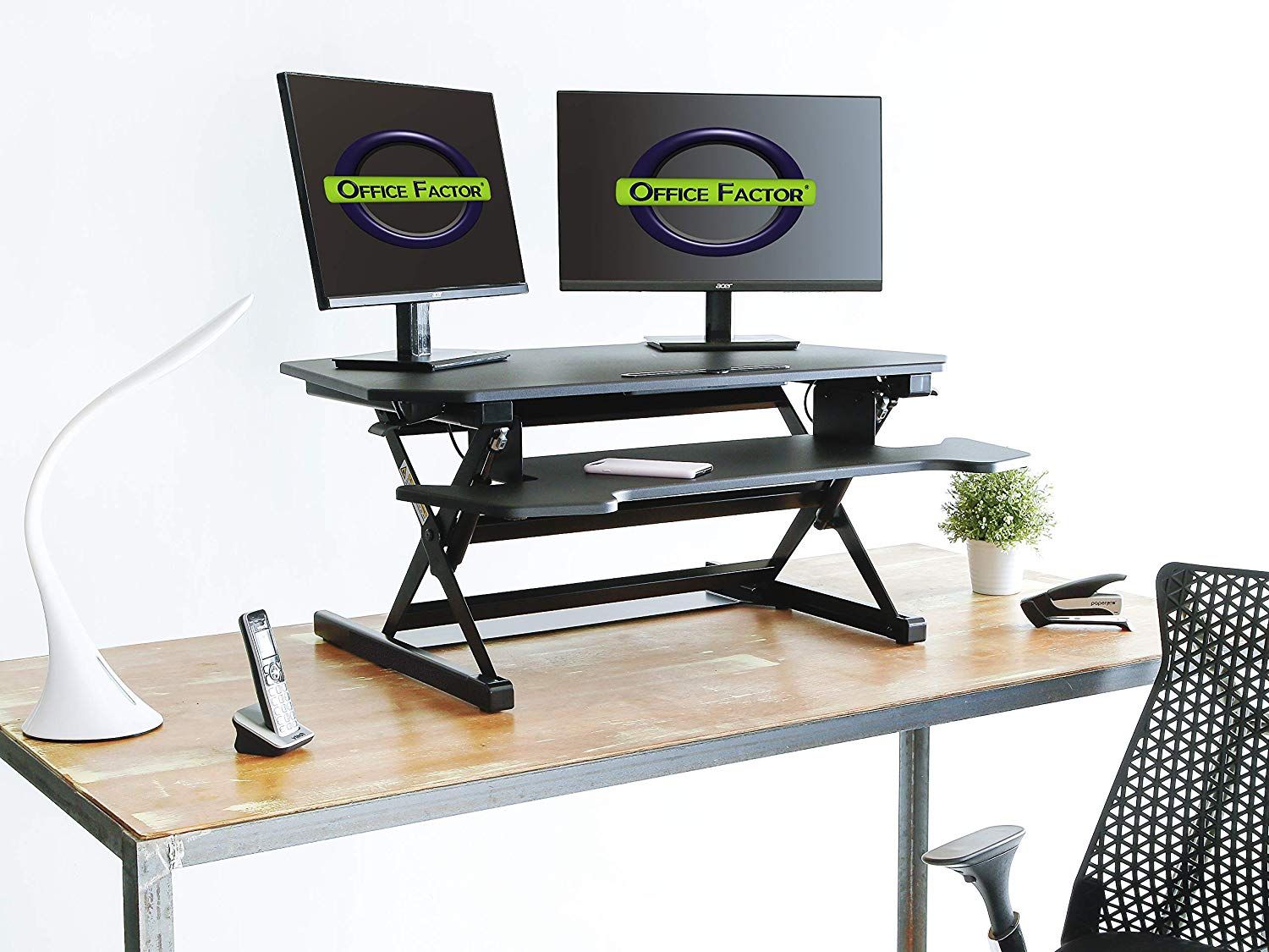 Office Factor Standing Desk For Home Or Office, Stand Up Desk With Pertaining To Cherry Adjustable Stand Up Desks (Photo 1 of 15)