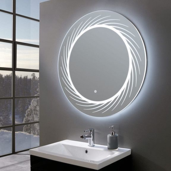 Opulent Ultra Slim Round Led Illuminated Mirror 800mm | Led Mirror Inside Round Backlit Led Mirrors (View 11 of 15)