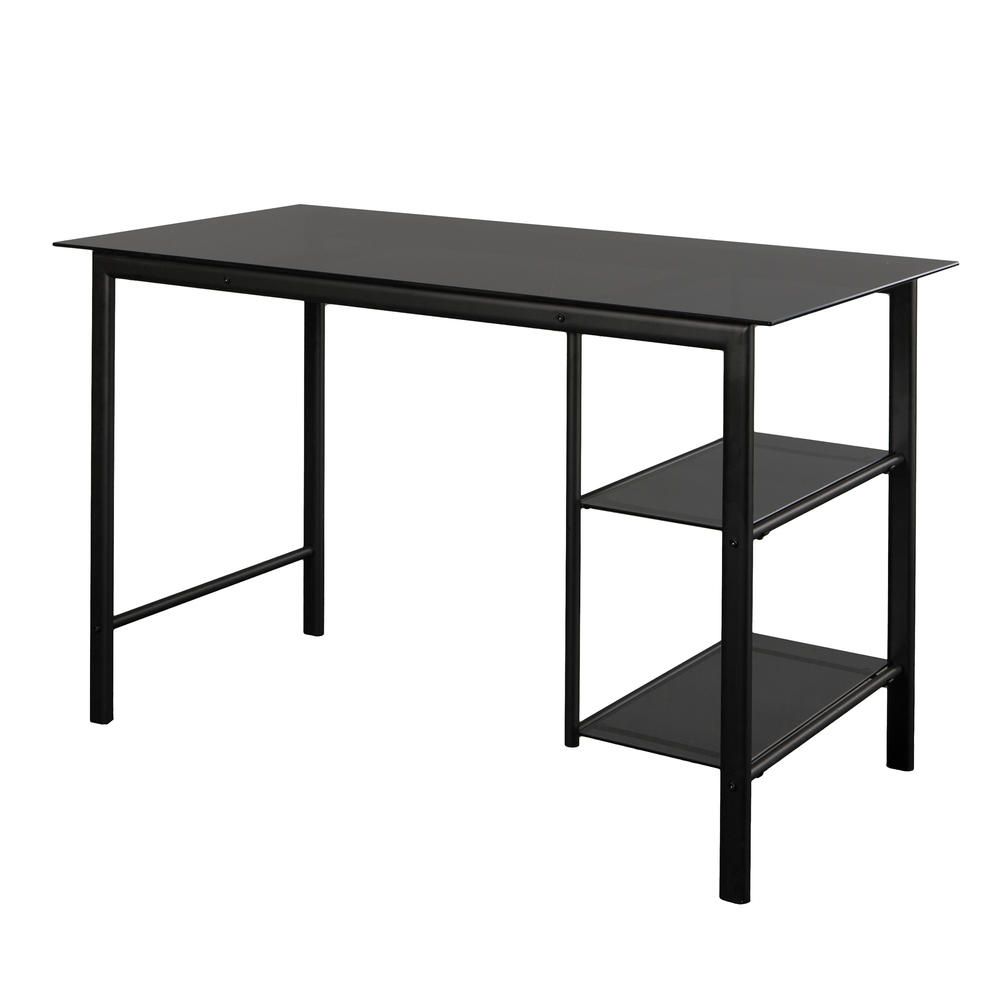 Oslo Contemporary Metal & Glass Desk Pertaining To Stainless Steel And Glass Modern Desks (View 13 of 15)