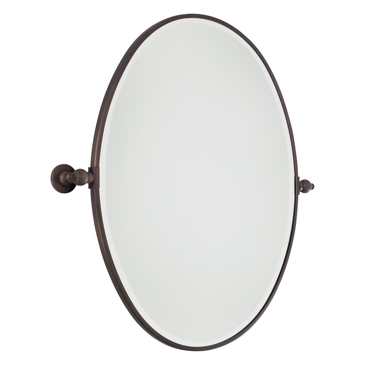 Oval Tilt Bathroom Mirror Large – 3 Finishes (with Images) | Pivot Intended For Ceiling Hung Oiled Bronze Oval Mirrors (Photo 6 of 15)
