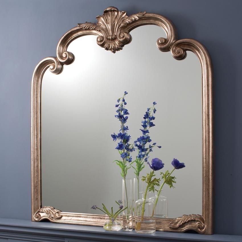 Palazzo Blush Silver Decorative Shaped Frame Wall Mirror – £357.00 For Reba Accent Wall Mirrors (Photo 12 of 15)