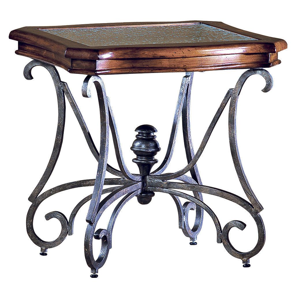 Pewter Metal Base Table – Traditional Glass Top Accent Furniture Within Glass And Pewter Rectangular Desks (Photo 9 of 15)