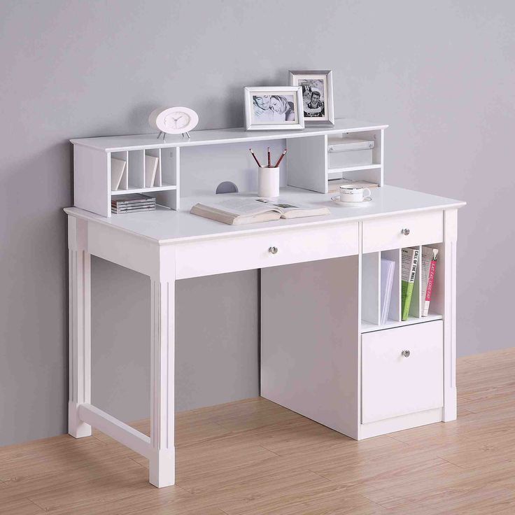 Pin On Bedroom Mc Regarding White Traditional Desks Hutch With Light (View 14 of 15)