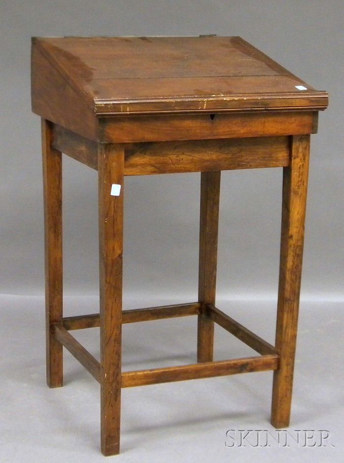 Pine Lift Top Desk Box | Sale Number 2540m, Lot Number 1187 | Skinner For Distressed Pine Lift Top Desks (Photo 11 of 15)