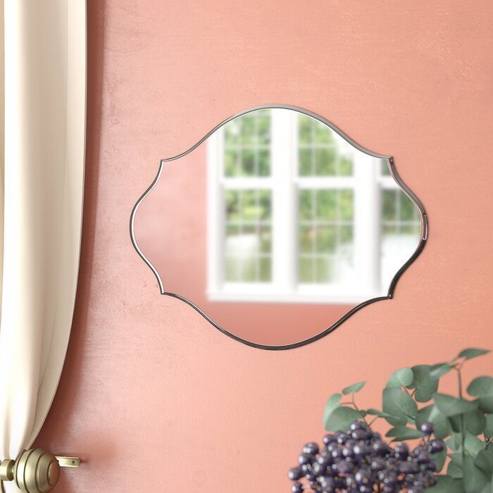 Portis Frameless Oval Scalloped Beveled Wall Mirror | Mirror For Reign Frameless Oval Scalloped Beveled Wall Mirrors (View 6 of 15)