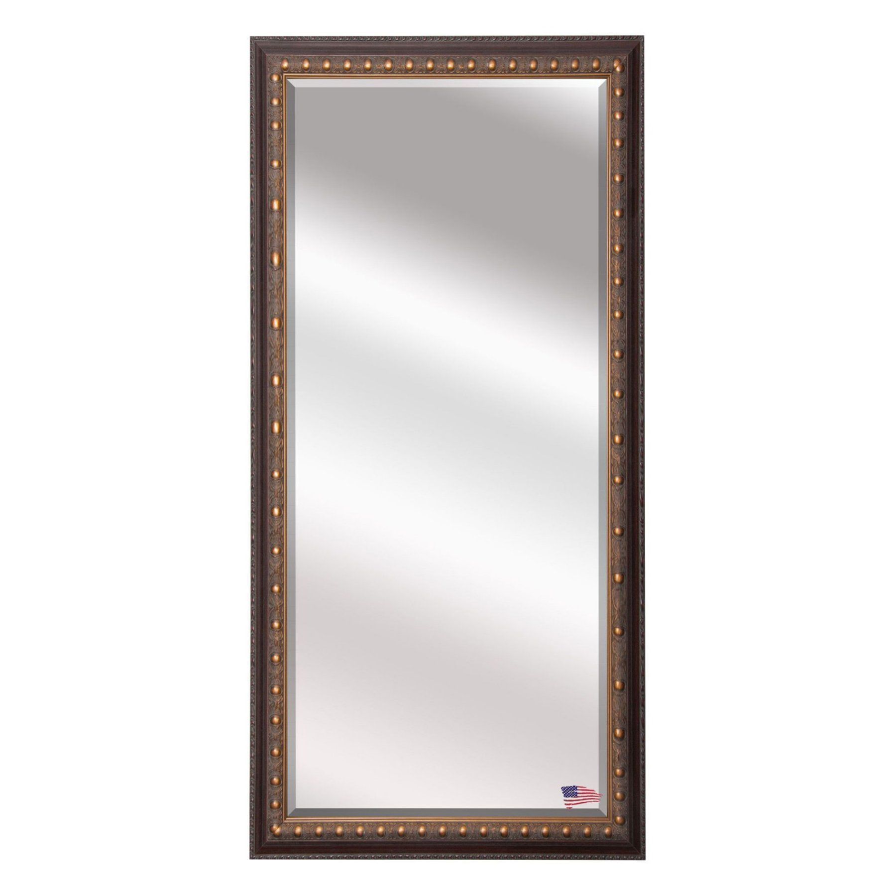 Rayne Mirrors Traditional Cameo Beveled Full Body Mirror – R042bt Within Vassallo Beaded Bronze Beveled Wall Mirrors (View 6 of 15)