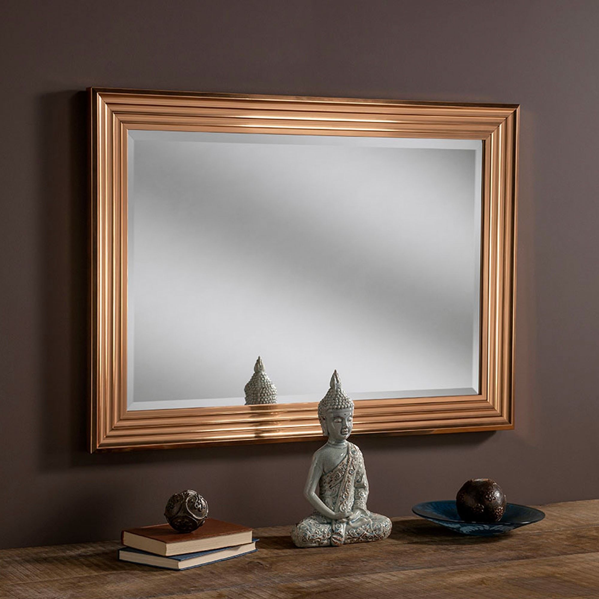 Rectangular Copper Decorative Mirror | Decorative Mirrors Pertaining To Accent Mirrors (View 11 of 15)