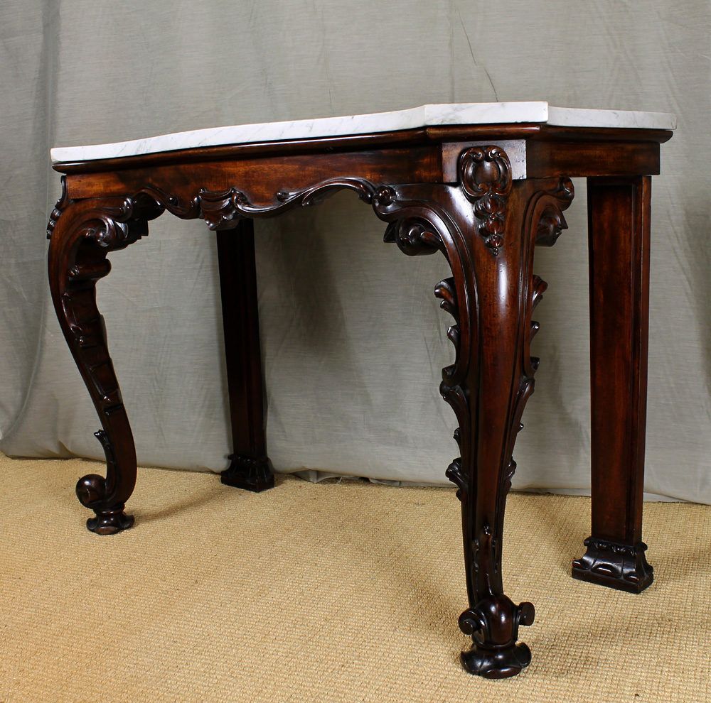 Regency Marble Top Console Table (View 11 of 15)