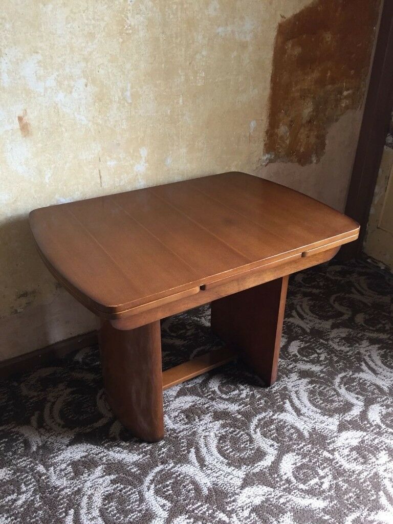 Retro Vintage 50s 'beautility' Fold Out Dining Room Table | In With Antique Foldout Console Tables (View 4 of 15)
