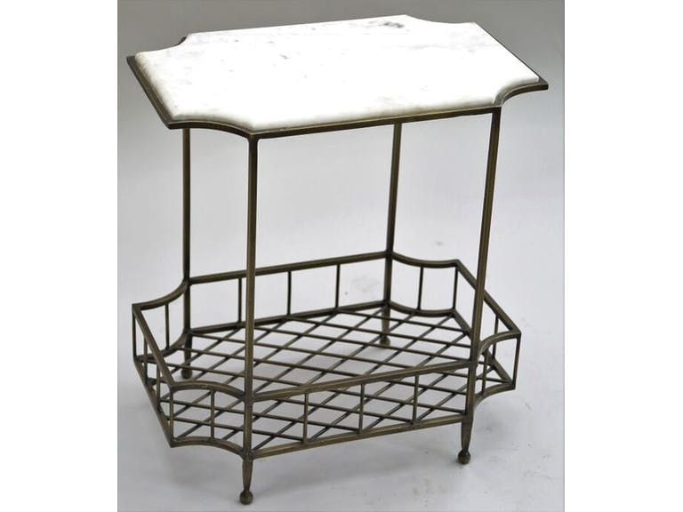 Riley Iron & Marble Side Table | Marble Side Tables, Side Table, Table Intended For Iron And White Marble Desks (View 12 of 15)