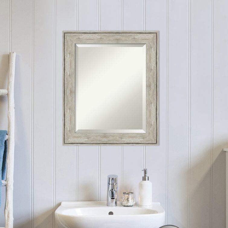 Rosecliff Heights Shept Malletb Traditional Beveled Distressed Bathroom For Hilde Traditional Beveled Bathroom Mirrors (View 4 of 15)