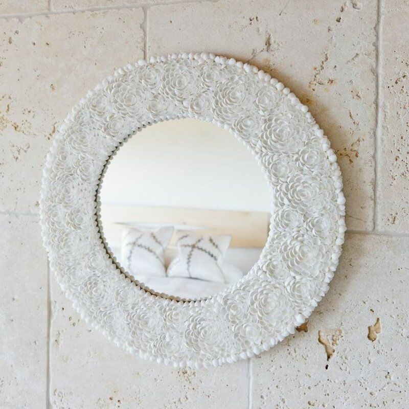 Roslyn Clamrose Seashell Wall Mirror | Seashell Mirror, Framed Mirror Regarding Shell Wall Mirrors (View 11 of 15)