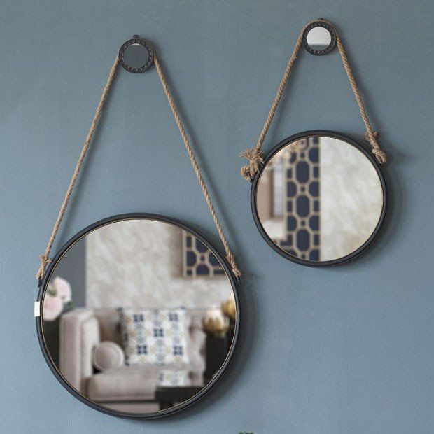Round Hanging Accent Mirror | Accent Mirrors, Mirror, Hanging Pertaining To Matthias Round Accent Mirrors (View 14 of 15)