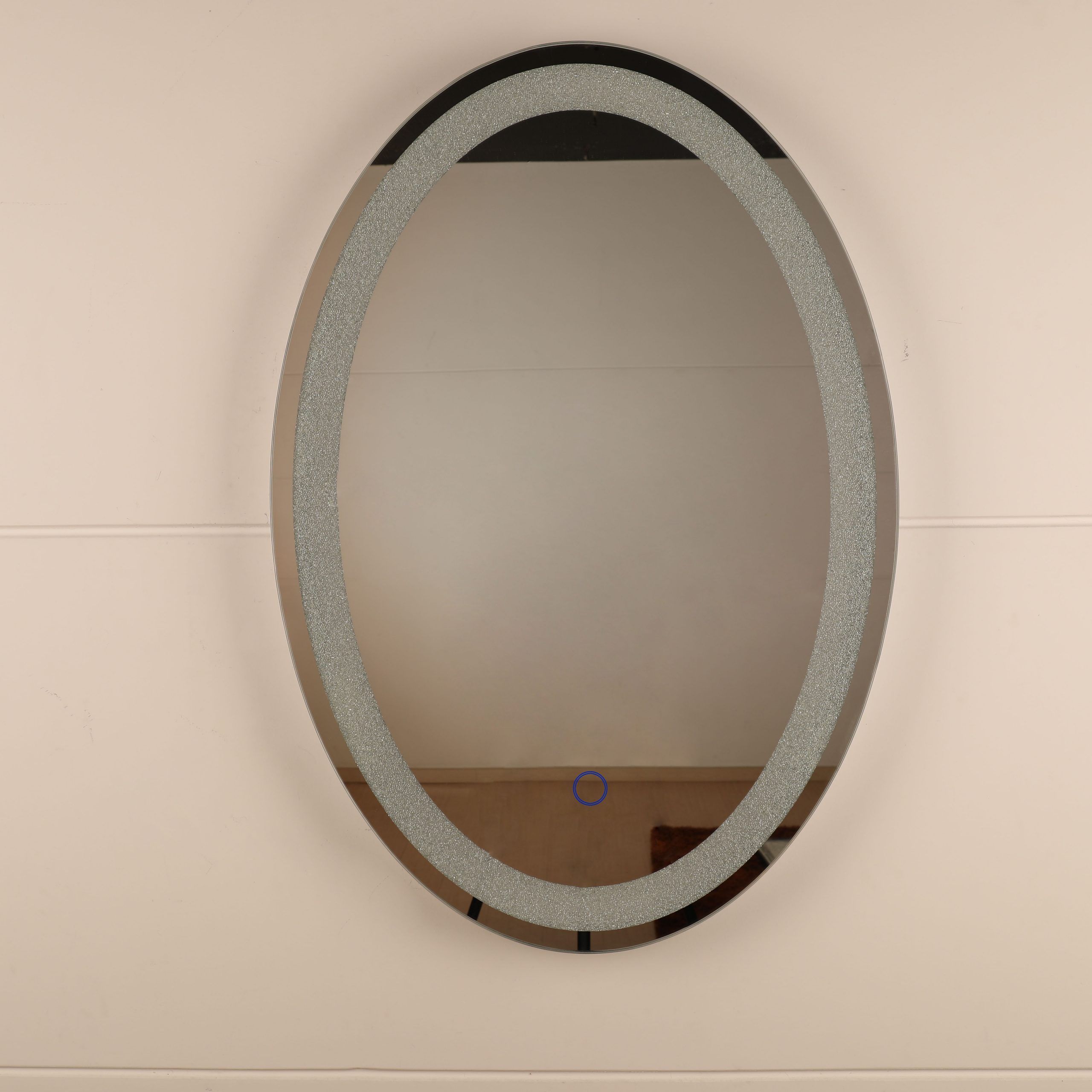 Round Led Wall Mounted Mirror,oval Led Wall Mounted Mirror For Sale Intended For Ceiling Hung Oval Mirrors (View 1 of 15)