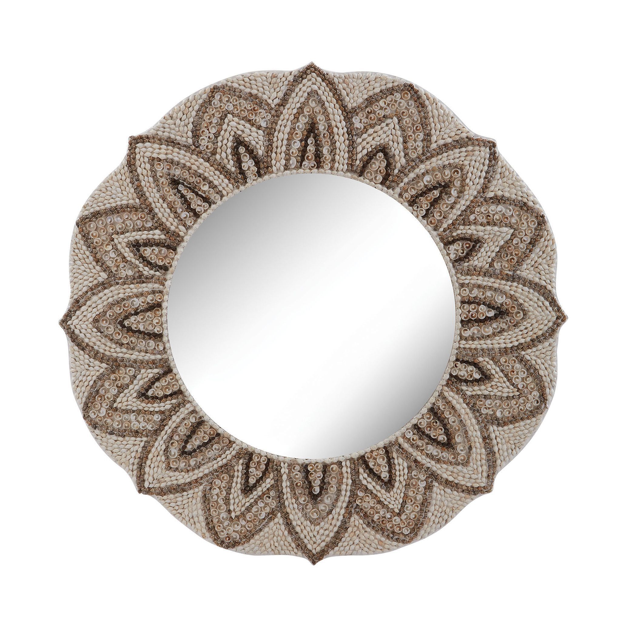 Round Shell Mirror Designlazy Susan | Shell Mirror, Shell Mosaic In Shell Mosaic Wall Mirrors (View 3 of 15)