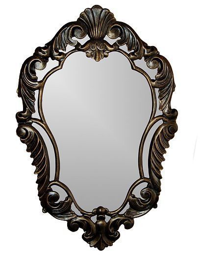 Shell & Leaf Curved Wall Mirror Antique Reproduction, Brushed Gold Inside Brushed Gold Wall Mirrors (View 13 of 15)
