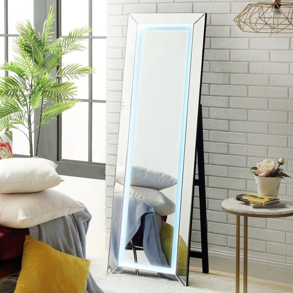 Shop Vanna Led Light Full Length Mirror – Floor Standing / Miirored For Full Length Floor Mirrors (View 8 of 15)