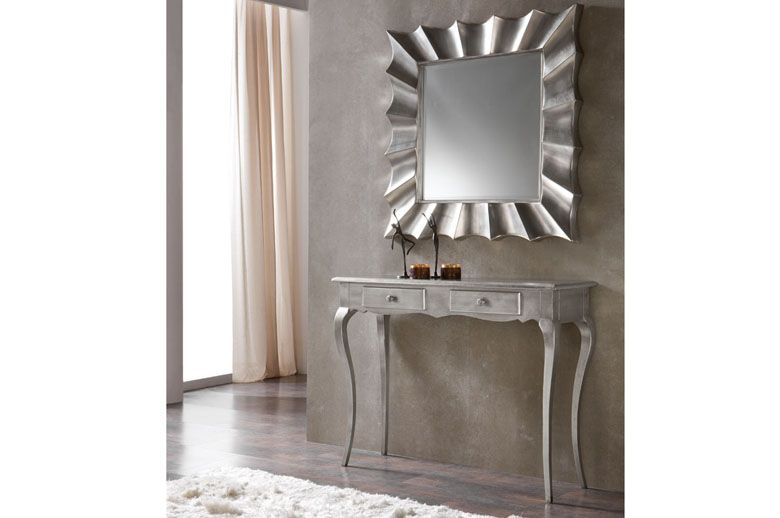 Silver Mirror │ Andreotti Furniture Cyprus │ Framed Mirrors With Regard To Single Sided Polished Wall Mirrors (View 12 of 15)