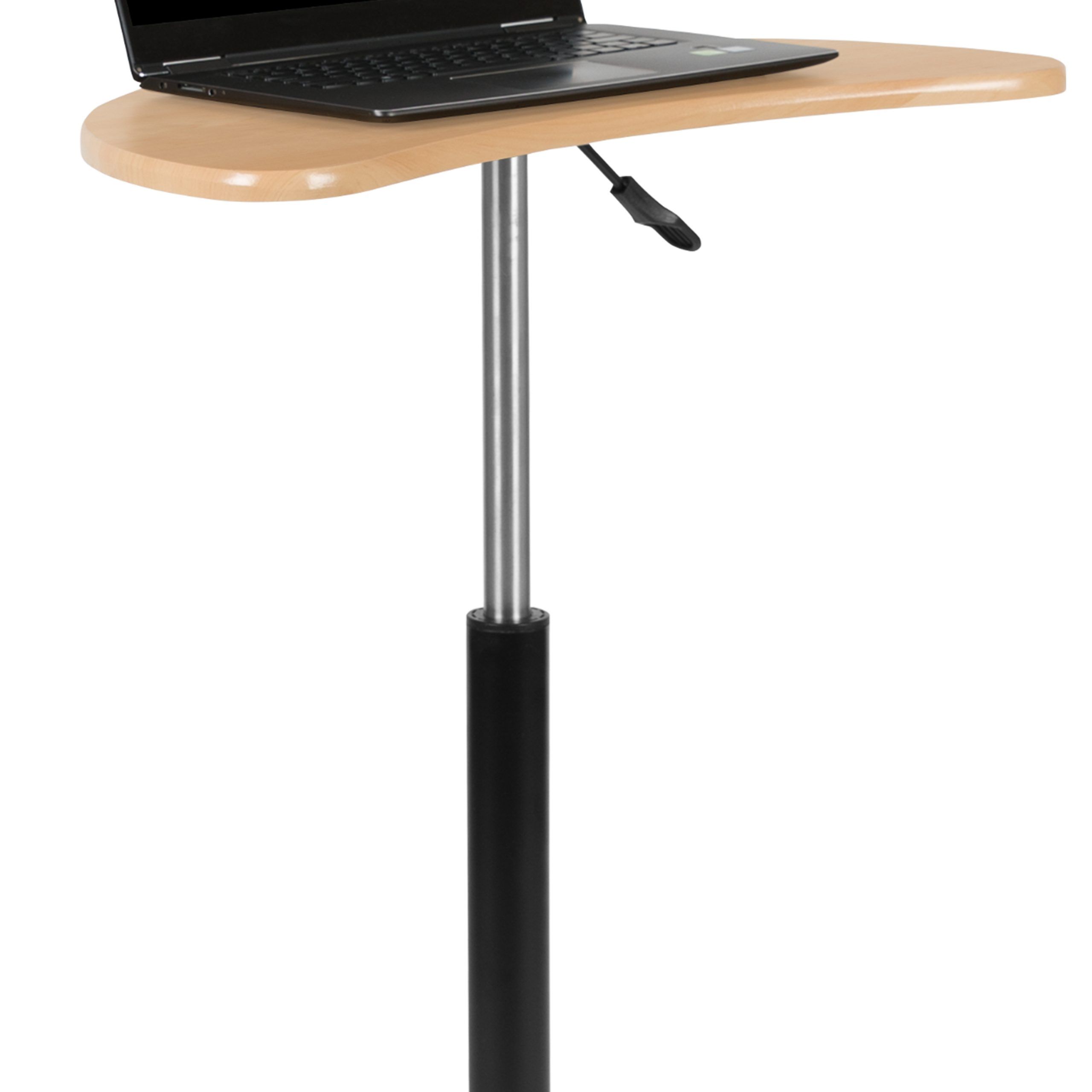 Sit To Stand Mobile Laptop Computer Desk – Portable Rolling Standing Within Sit Stand Mobile Desks (View 14 of 15)