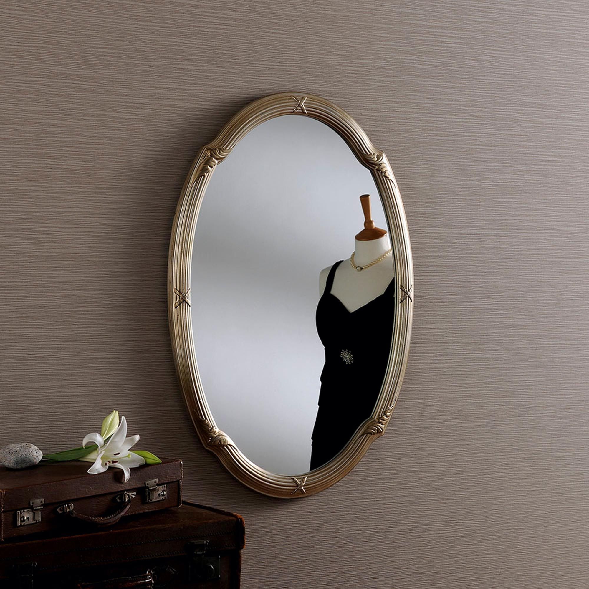 Small Oval Contemporary Mirror | Wall Mirrors Pertaining To Loftis Modern &amp; Contemporary Accent Wall Mirrors (Photo 9 of 15)